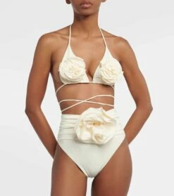 Magda Butrym Verziertes Triangel-Bikini-Oberteil -Mytheresa Verkaufs-Shop P00620947 b1