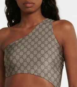 Gucci One-Shoulder-Badeanzug GG Mit Cut-out -Mytheresa Verkaufs-Shop P00675413 d1