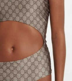 Gucci One-Shoulder-Badeanzug GG Mit Cut-out -Mytheresa Verkaufs-Shop P00675413 d2