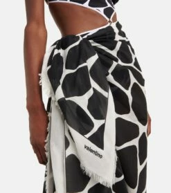 Valentino Bedruckter Cover-up Aus Baumwolle -Mytheresa Verkaufs-Shop P00687461 d1