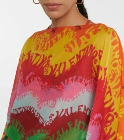 Valentino Kaftan Aus Seide Und Baumwolle -Mytheresa Verkaufs-Shop P00692718 d1