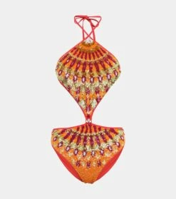 Valentino Badeanzug Mit Pailletten