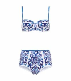 Dolce & Gabbana Bedruckter Balconette-Bikini