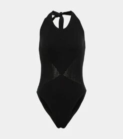ALAIA Badeanzug Mit Mesh-Einsatz