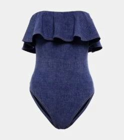 Off-Shoulder-Badeanzug