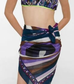 Bedrucktes Cover-up Aus Baumwolle -Mytheresa Verkaufs-Shop P00707980 d1