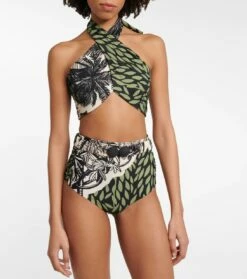 JOHANNA ORTIZ Bedrucktes High-Rise Bikini-Höschen -Mytheresa Verkaufs-Shop P00742303 b1