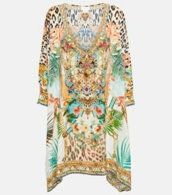 Camilla Verzierter Kaftan Aus Seide