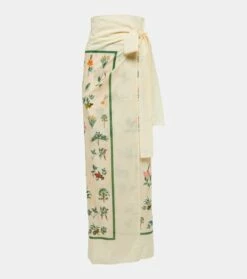 Cover-up Lavanda Aus Baumwolle Und Seide