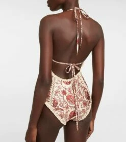 Zimmermann Bedruckter Badeanzug Vitali Keyhole Crochet -Mytheresa Verkaufs-Shop P00751721 b2