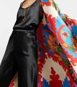 Etro Bedrucktes Cover-up Aus Seide -Mytheresa Verkaufs-Shop P00759607 d2