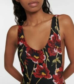 Norma Kamali Bedruckter Badeanzug Marissa -Mytheresa Verkaufs-Shop P00761916 d1