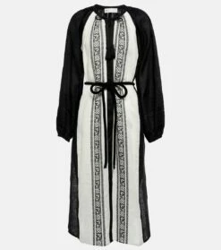 Tory Burch Bestickter Kaftan Aus Leinen