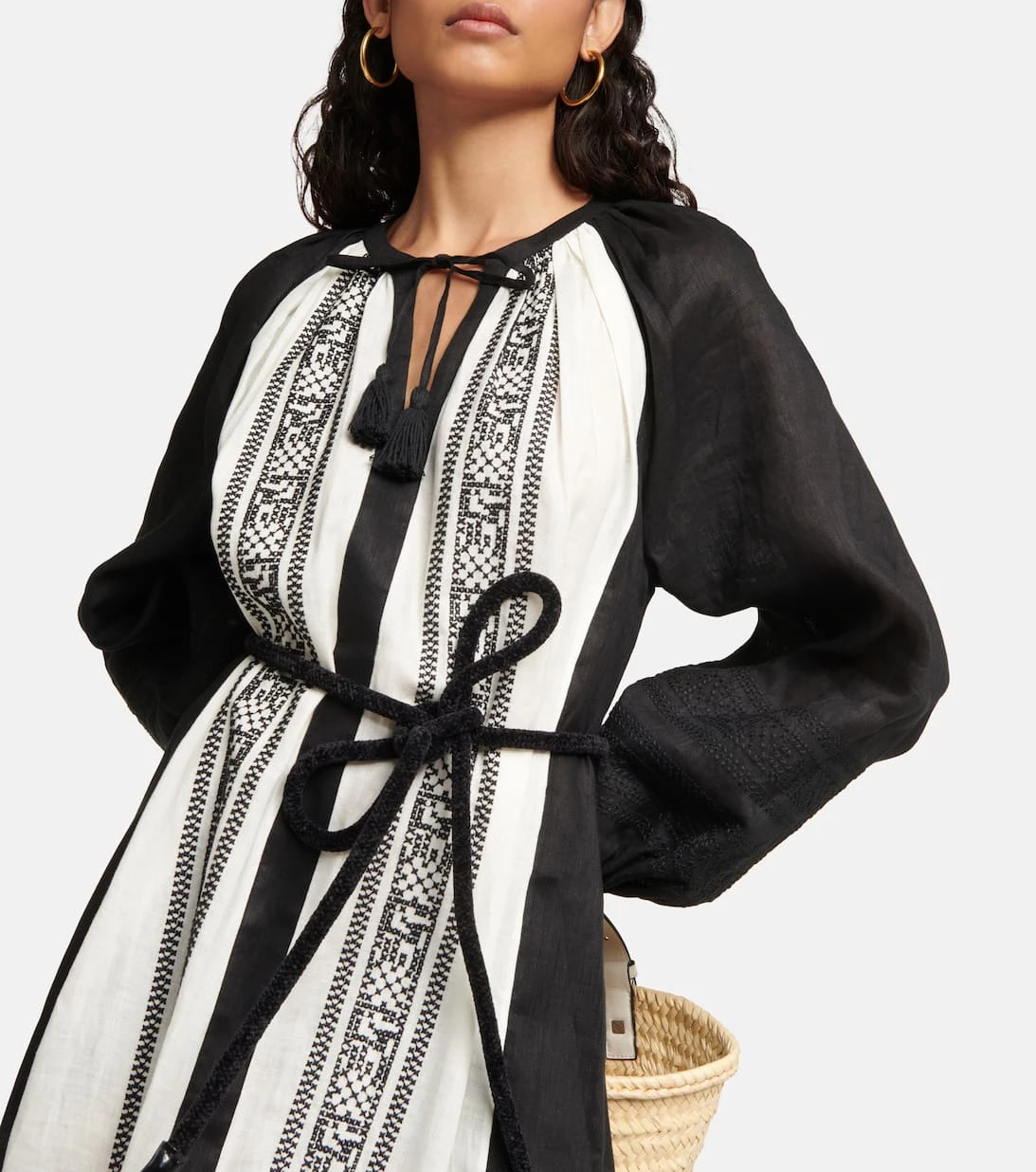 Tory Burch Bestickter Kaftan Aus Leinen 4 Tory Burch Bestickter Kaftan Aus Leinen – Bild 4