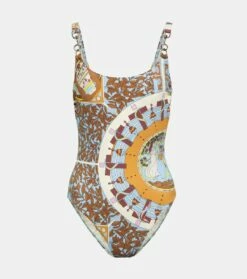 Tory Burch Bedruckter Badeanzug Clip Tank