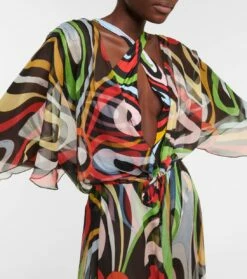 Bedruckter Cover-up Aus Seide 9 Bedruckter Cover-up Aus Seide -Mytheresa Verkaufs-Shop P00769226 d1