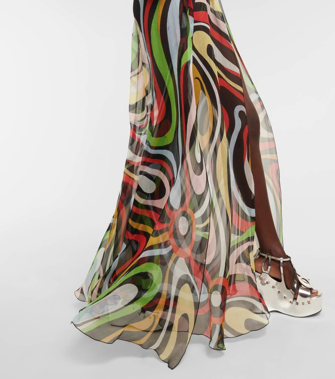 Bedruckter Cover-up Aus Seide 6 Bedruckter Cover-up Aus Seide – Bild 6