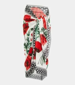 Dolce & Gabbana Bedruckter Pareo Aus Baumwolle