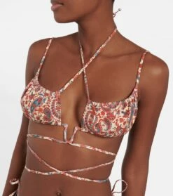 Bedrucktes Bikini-Oberteil -Mytheresa Verkaufs-Shop P00788513 d1