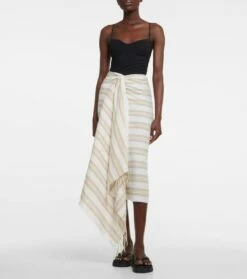 Toteme Pareo Aus Leinen Und Baumwolle -Mytheresa Verkaufs-Shop P00789645 b1