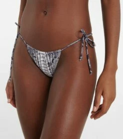 Norma Kamali Bedrucktes Bikini-Höschen String -Mytheresa Verkaufs-Shop P00791780 d1