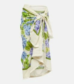 Pareo Orquídea Hortensia Aus Baumwolle