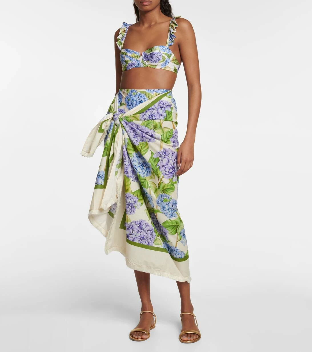 Pareo Orquídea Hortensia Aus Baumwolle 2 Pareo Orquídea Hortensia Aus Baumwolle – Bild 2