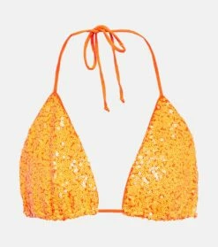 Norma Kamali Bikini-Oberteil Mit Pailletten